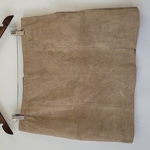 Blank NYC Suede Mini Skirt French Taupe Size 31
